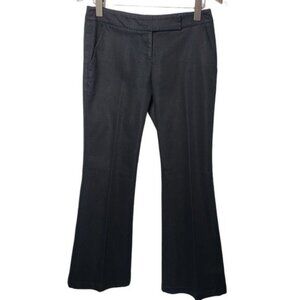 T Tahari Black Flared Dress Pants Women With‎ Button Closure & Belt Loops Size 2